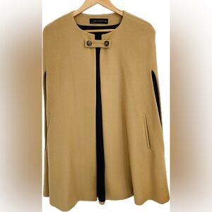 ZARA Camel Wool Cape